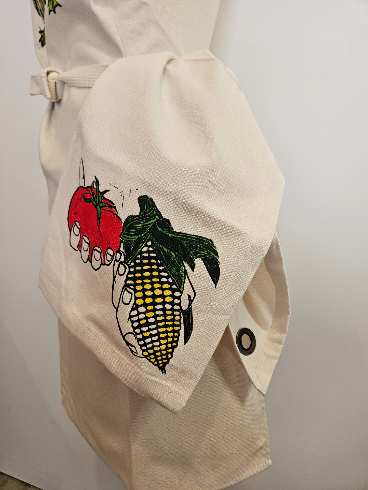 Hand-Printed Kitchen Towel