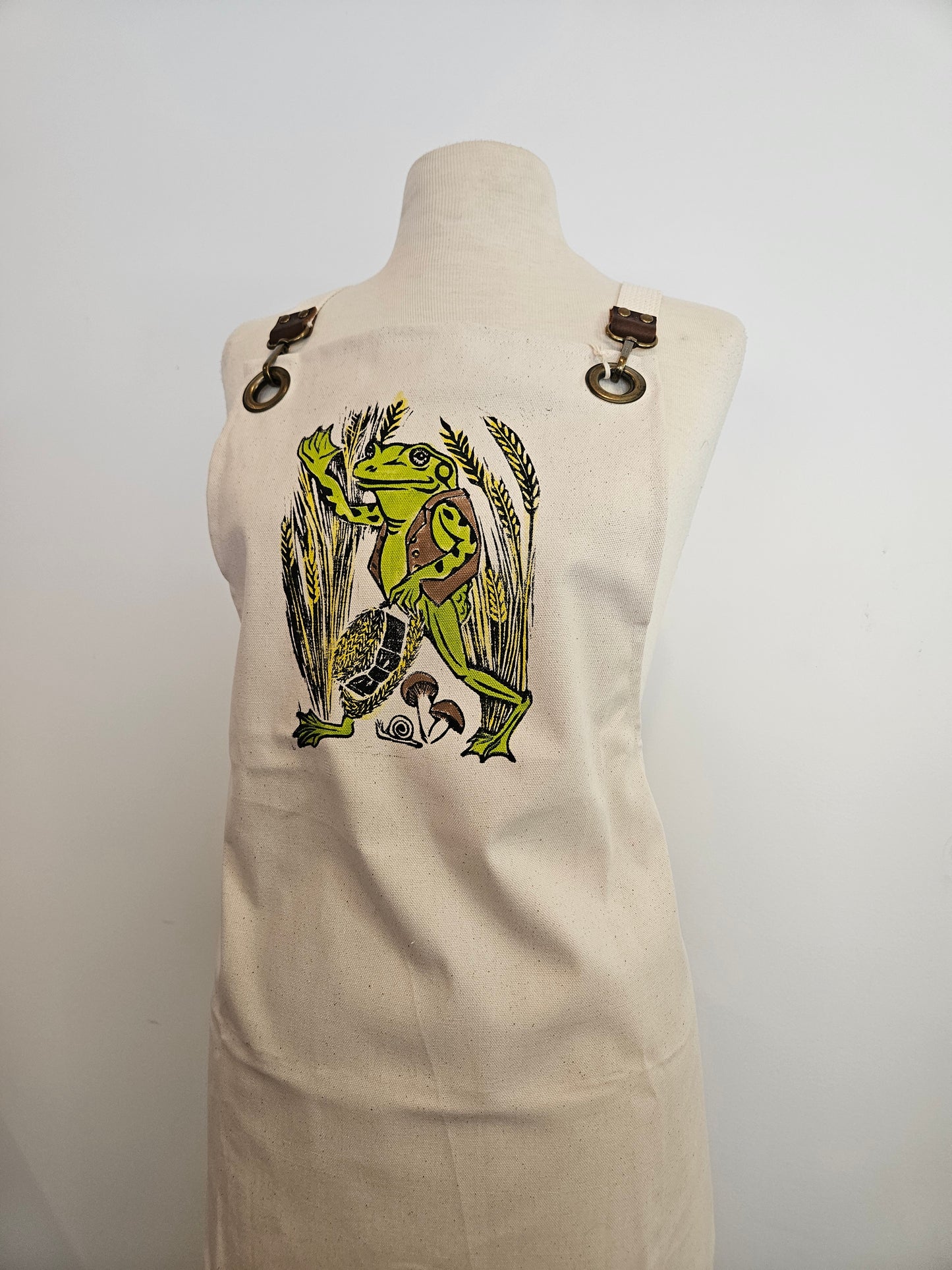 Hand-Printed Apron