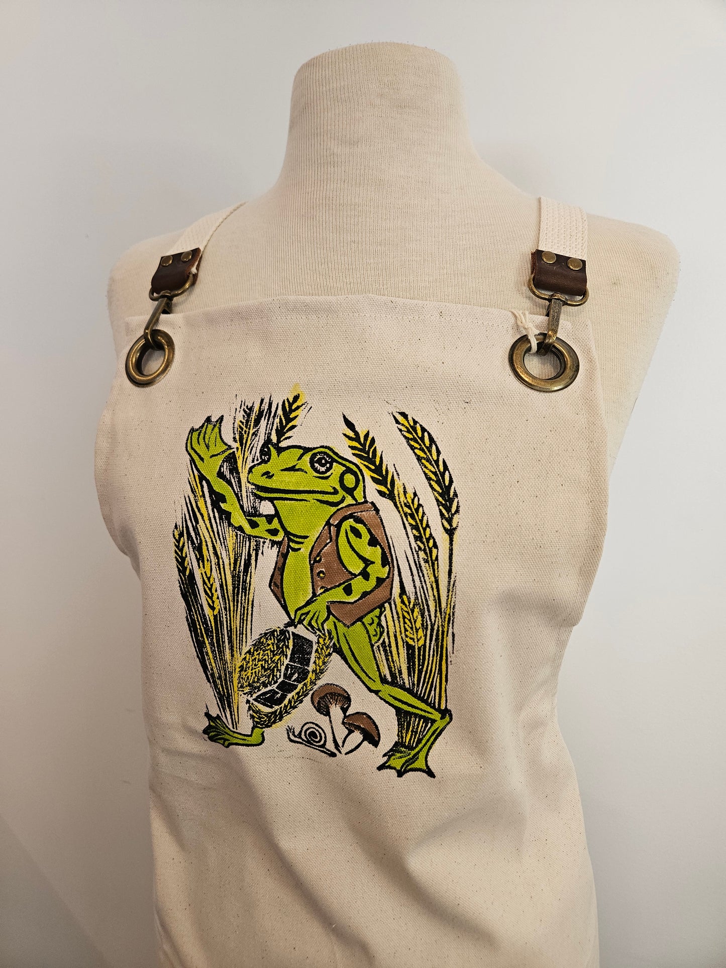 Hand-Printed Apron