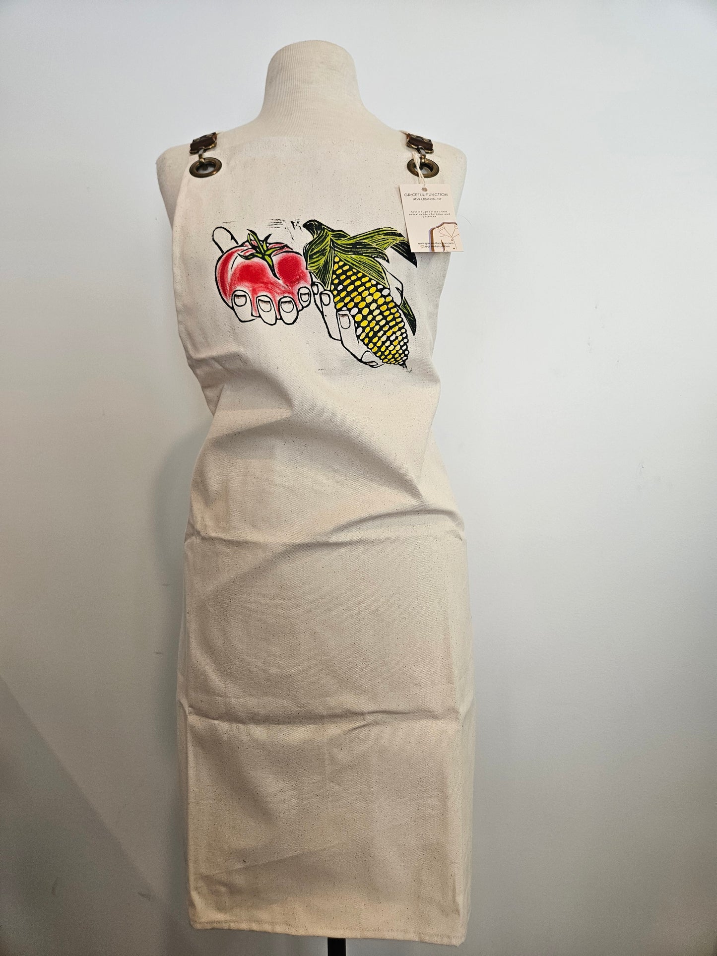 Hand-Printed Apron