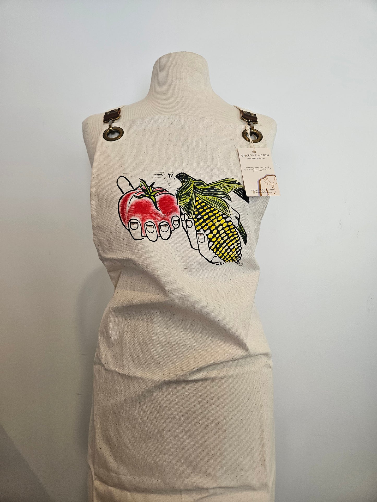 Hand-Printed Apron